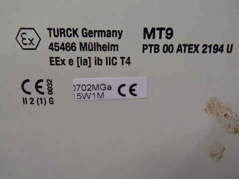 Turck  MT9 / Ptb 00 Atex 2194U