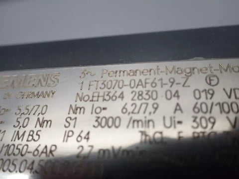 SIEMENS 1FT30700AF619Z