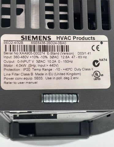 Siemens 6SE6436-2BD24-0BA0