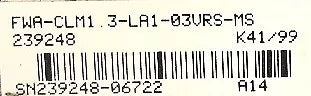 Indramat FWA-CLM-1.3-LA1-03VRS-MS