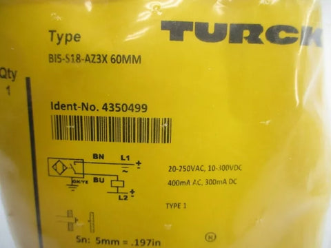 TURCK BI5-S18-AZ3X60MM