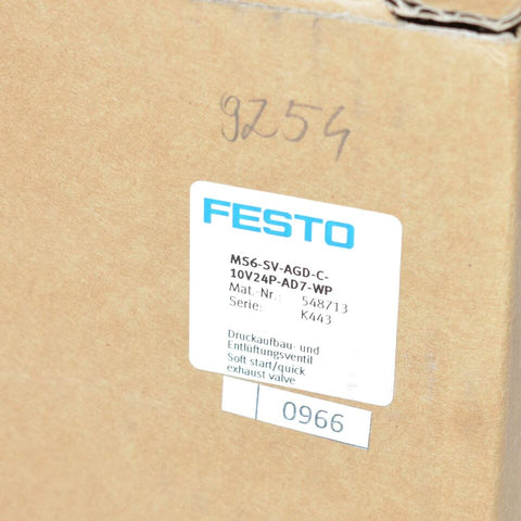 Festo MS6-SV-AGD-C-10V24P-AD7-WP 548713
