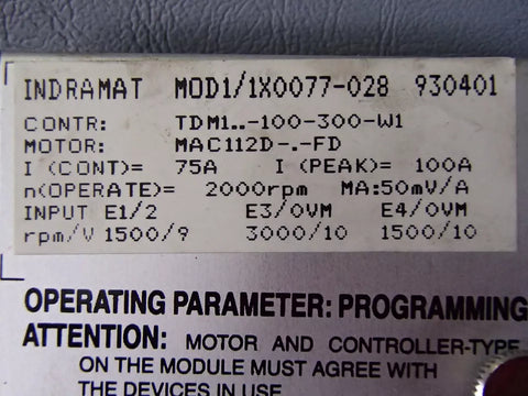 INDRAMAT  MMOD1/1X0077-028