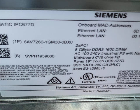 Siemens  6AV7260-1GM30-0BX0