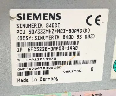 SIEMENS 6FC5220-0AA00-1AA0