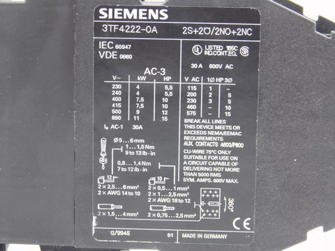 SIEMENS 3TF42 22-0AB0