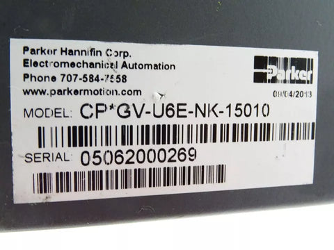 Parker  CP*GV-U6E-NK-15010