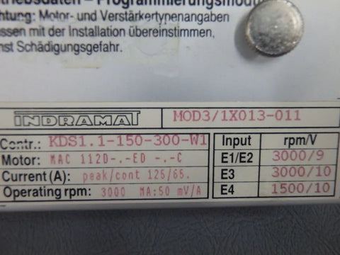 INDRAMAT  MOD3/1X013-011