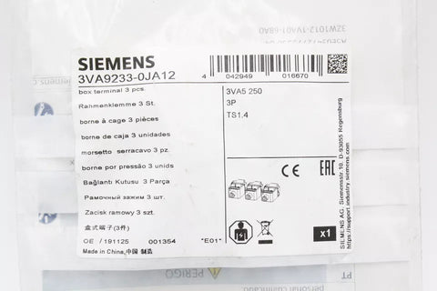 Siemens 3VA9233-0JA12