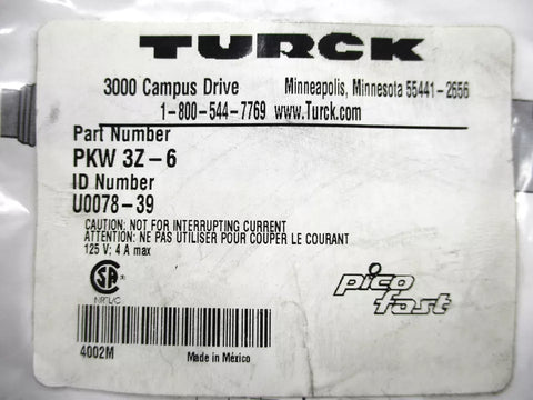 TURCK PKW3Z-6