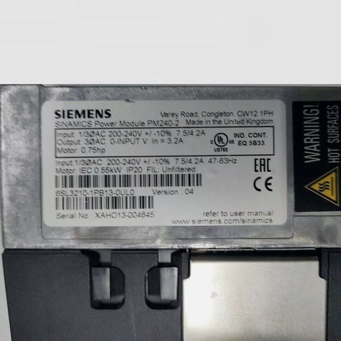 SIEMENS 6SL3210-1PB13-0UL0