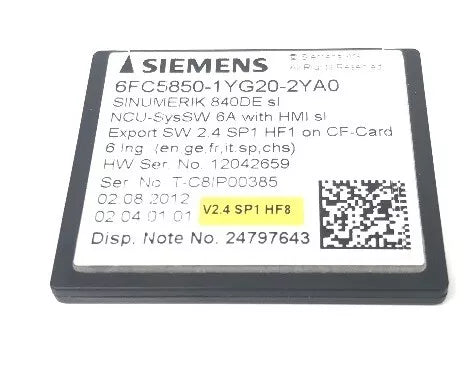 Siemens 6FC5850-1YG20-2YA0