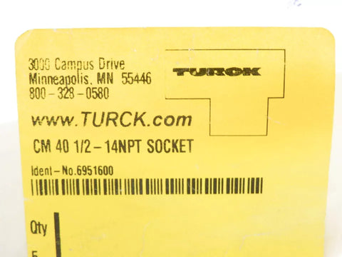 TURCK CM40-1/2-14NPTSOCKET