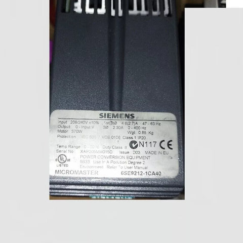 SIEMENS 6SE9 212-1CA40