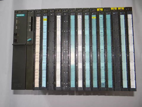 Siemens Simatic S7-400 rack with CPU 412 6ES7 412-2XG00-0AB0 + modules