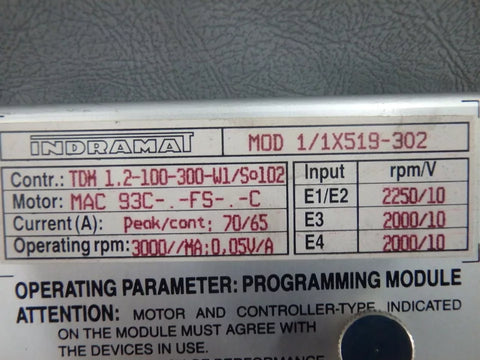 INDRAMAT  MOD1/1X519-302