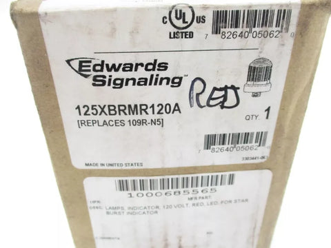 EDWARDS SIGNALING 125XBRMR120A