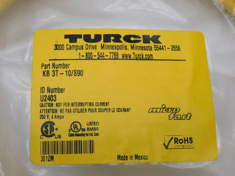 TURCK KB3T-10/S90