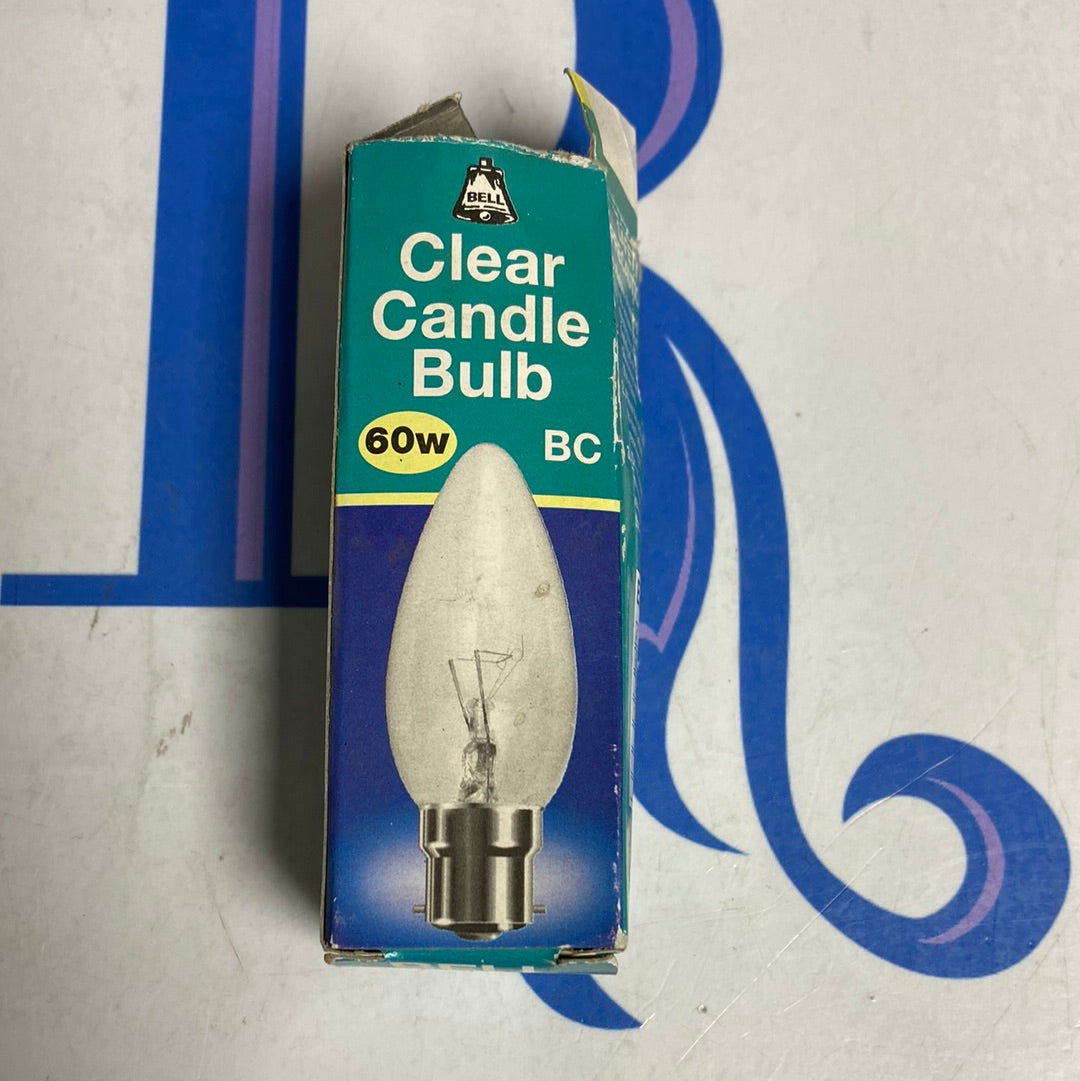 Clear candle Bulb  60 W  BC