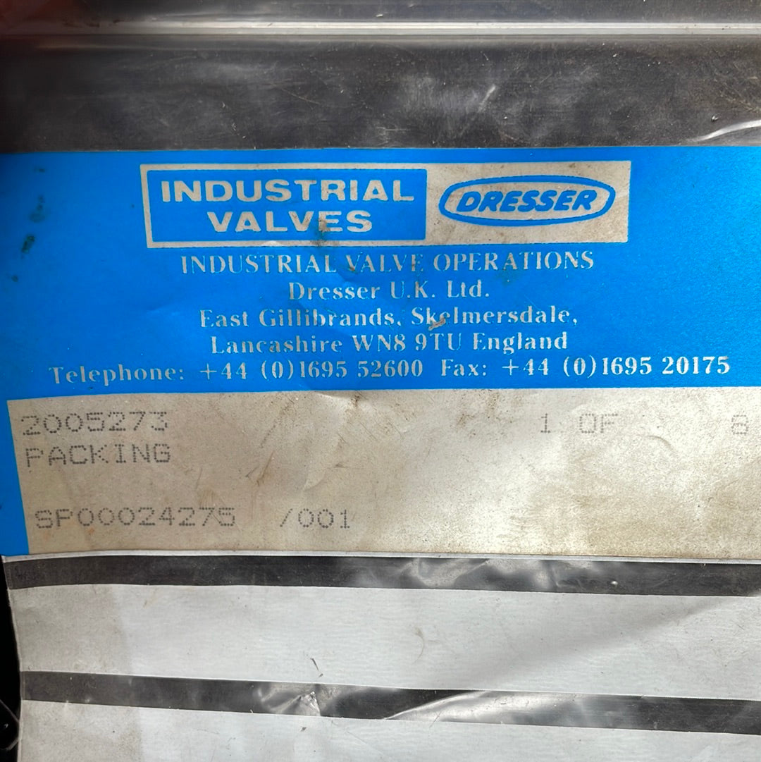 Industrial Valve Operations Dresser U.K Ltd SP00024275/001   