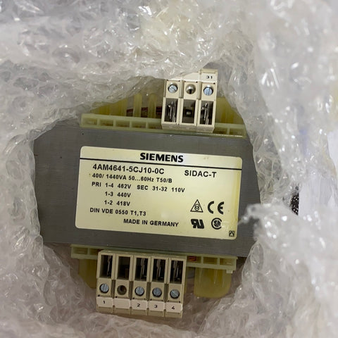 SIEMENS 4AM4641-8BE40-0C TRANSFORMER, .4/1.44 KVA 50-60HZ