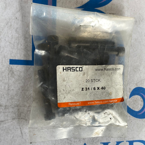 HASCO 20 STCK Z 31 / 6 X 40