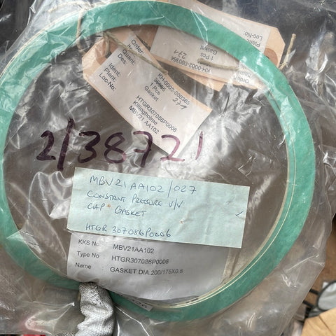 CONSTANT PRESSURE V/V CAP GASKET HTGR 307086P0006