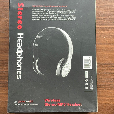 Stereo Dynamic Wireless Headphone S450