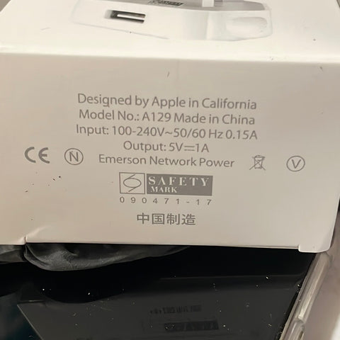 Apple in californa  USB Power Adapter  A129  100-240V  