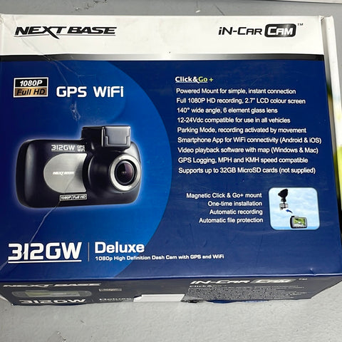 Next Base, in-car cam 312 GW gps Wi-Fi camera