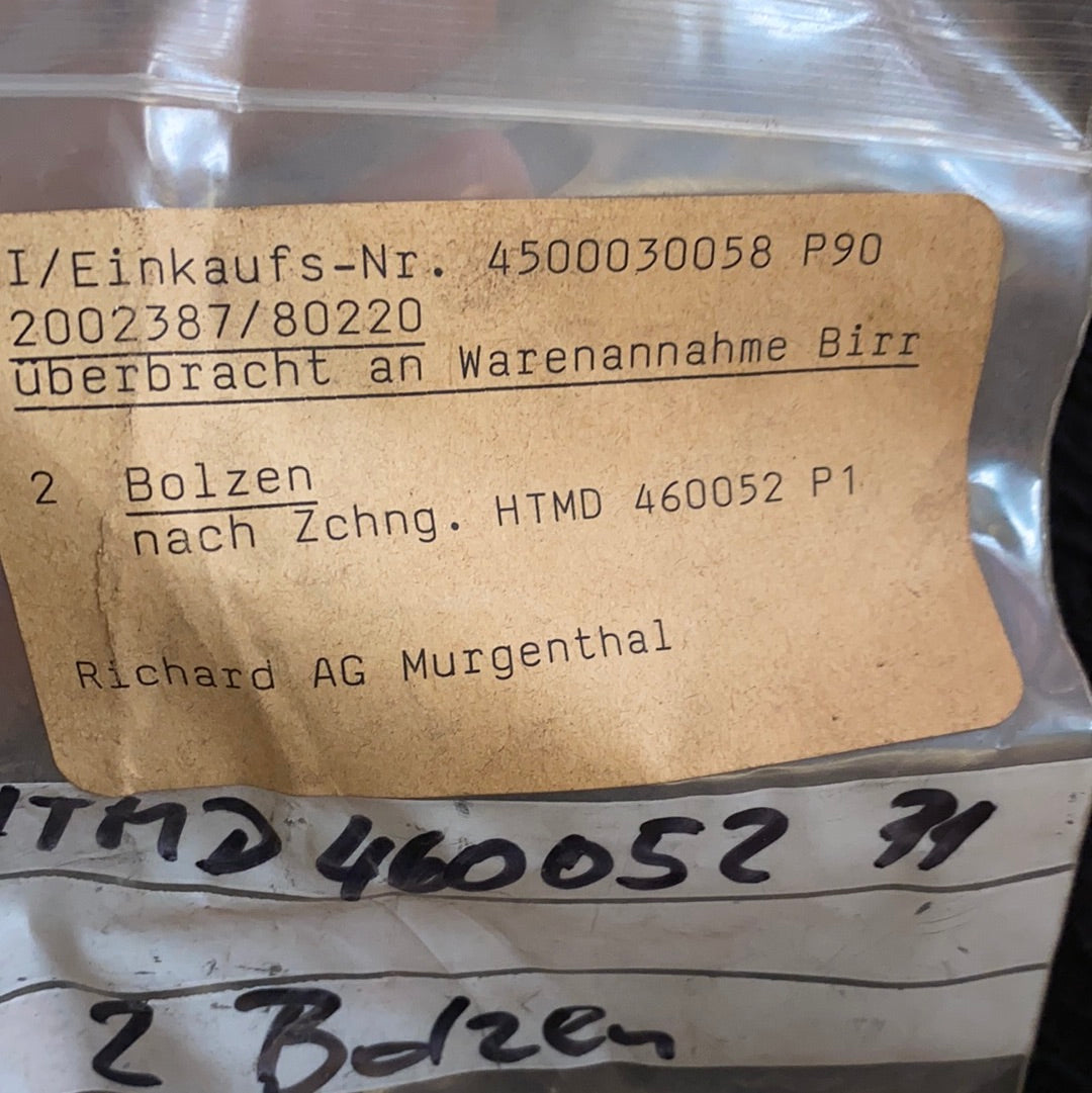 UBERBRACHT AN WARENANNAHME BIRR HTMD 460052 P1  2 BOLZEN