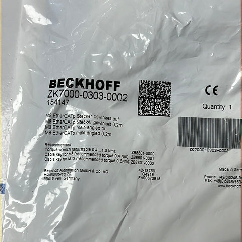 BECKHOFF ZK7000-0303-0002