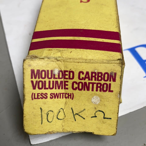 RS MOULDED CARBON VOLUME CONTROL (LESS SWITCH) 100K M LOG 76/03