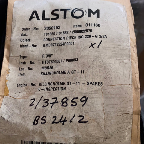 ALSTOM CONNECTION PIECE ISO 228-G 3/8A GMDO727324P0001