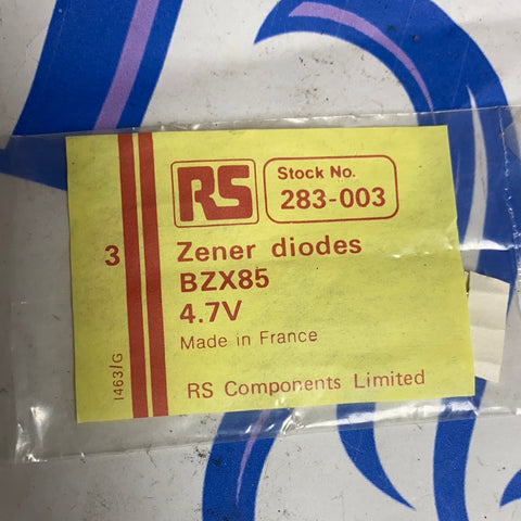 RS Zener diodes BZX85 4.7V 463/G