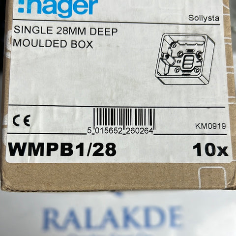 HAGER WMPB1/28 10X