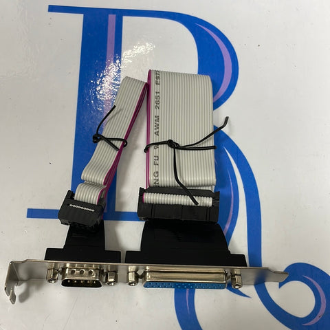 Motherboard DB25 Com Port Serial Parallel Header Cable Bracket