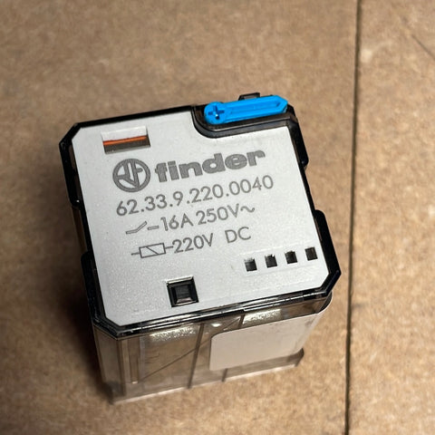 FINDER 62.33.9.220.0040  -16A 250V~ -220V DC 70068KRO