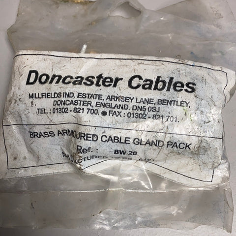 Doncaster cables gland pack BW 20