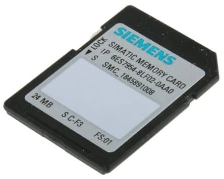 Siemens SD Card for use with SIMATIC S7-1200 Series CPU Repair Service