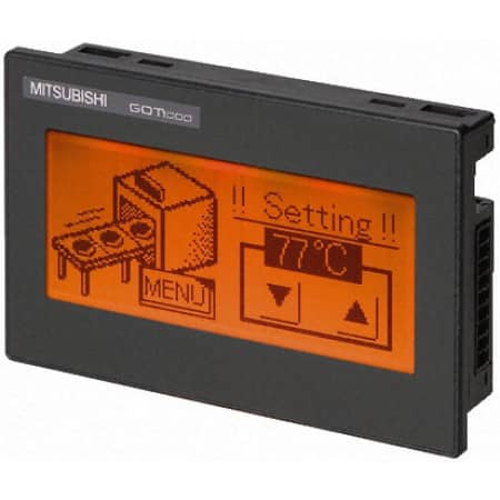 Mitsubishi GT1020-LBD2 | Graphical Touch Terminal; 3.7" Stn-display; 160x64 Pixels; Monochrome, (red, Green, Amber Backlight) 24v Dc, Rs232 Plc-interface Repair Service