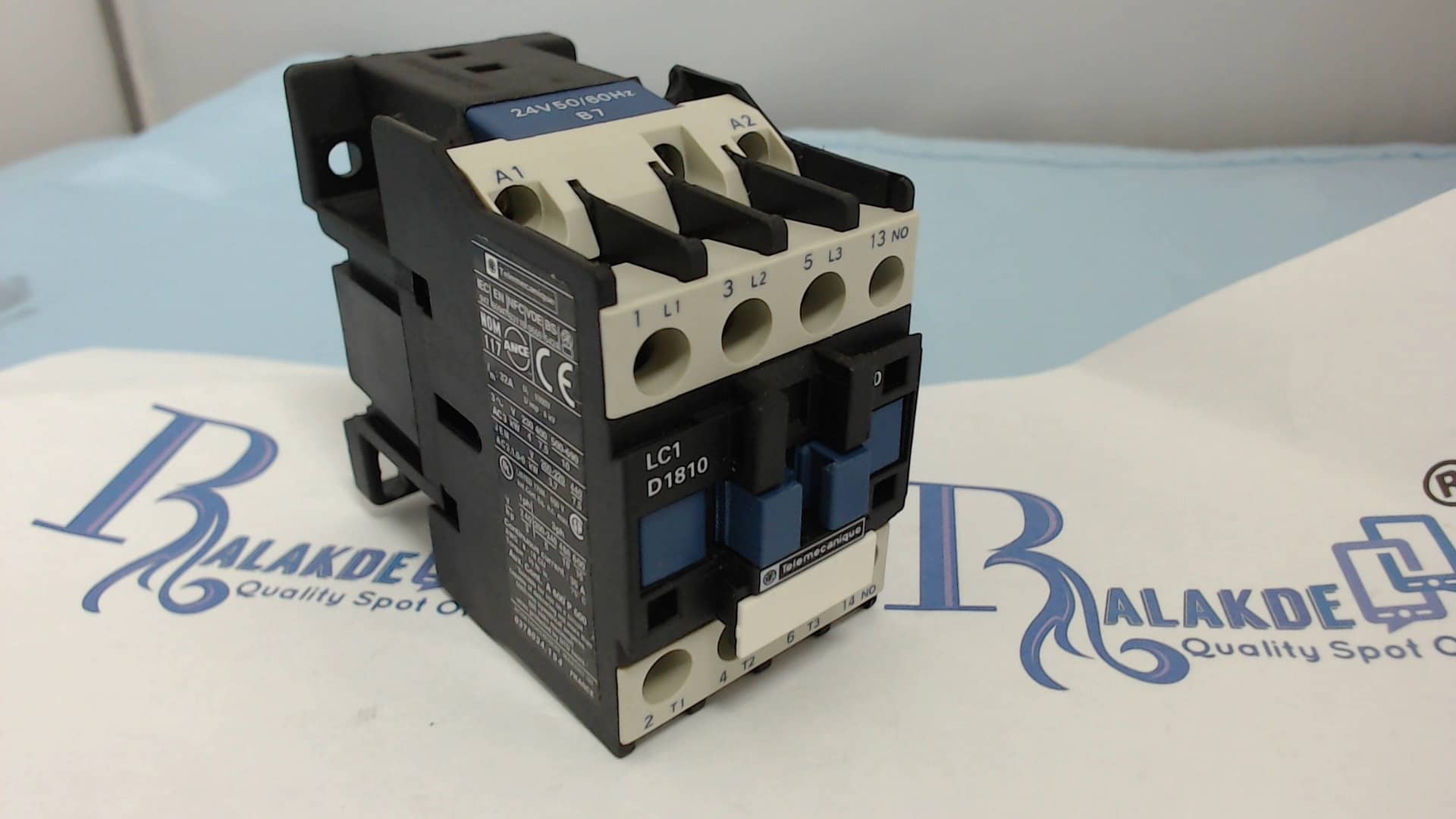 Telemecanique LC1-D1810-B7 Contactor 18A 24V 50/60Hz 3P 1NO Aux LC1D1810B7-0