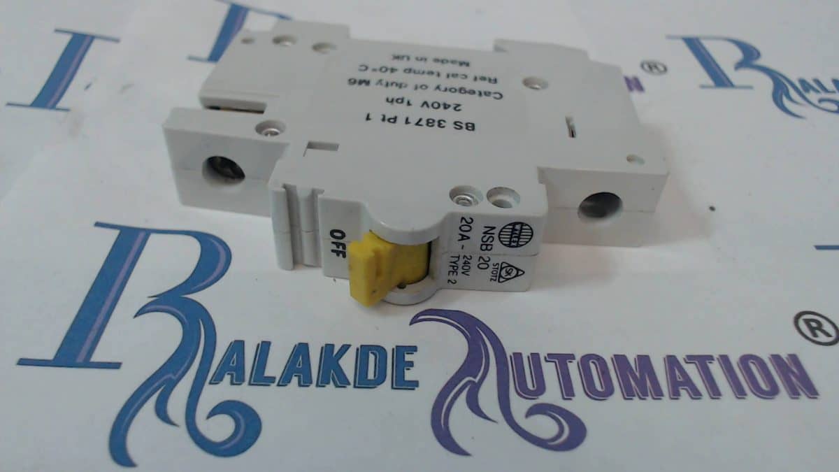 WYLEX NSB20 NSB B20 20A A AMP MCB type 2 (USS)-0