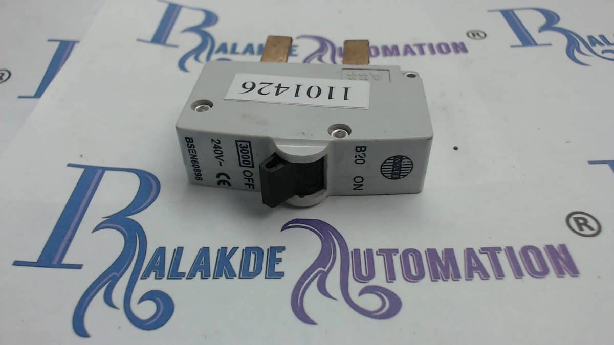 WYLEX B20 20A SWITCH MCB's REPLACEMENTS for REWIRABLE FUSES (USS)-0