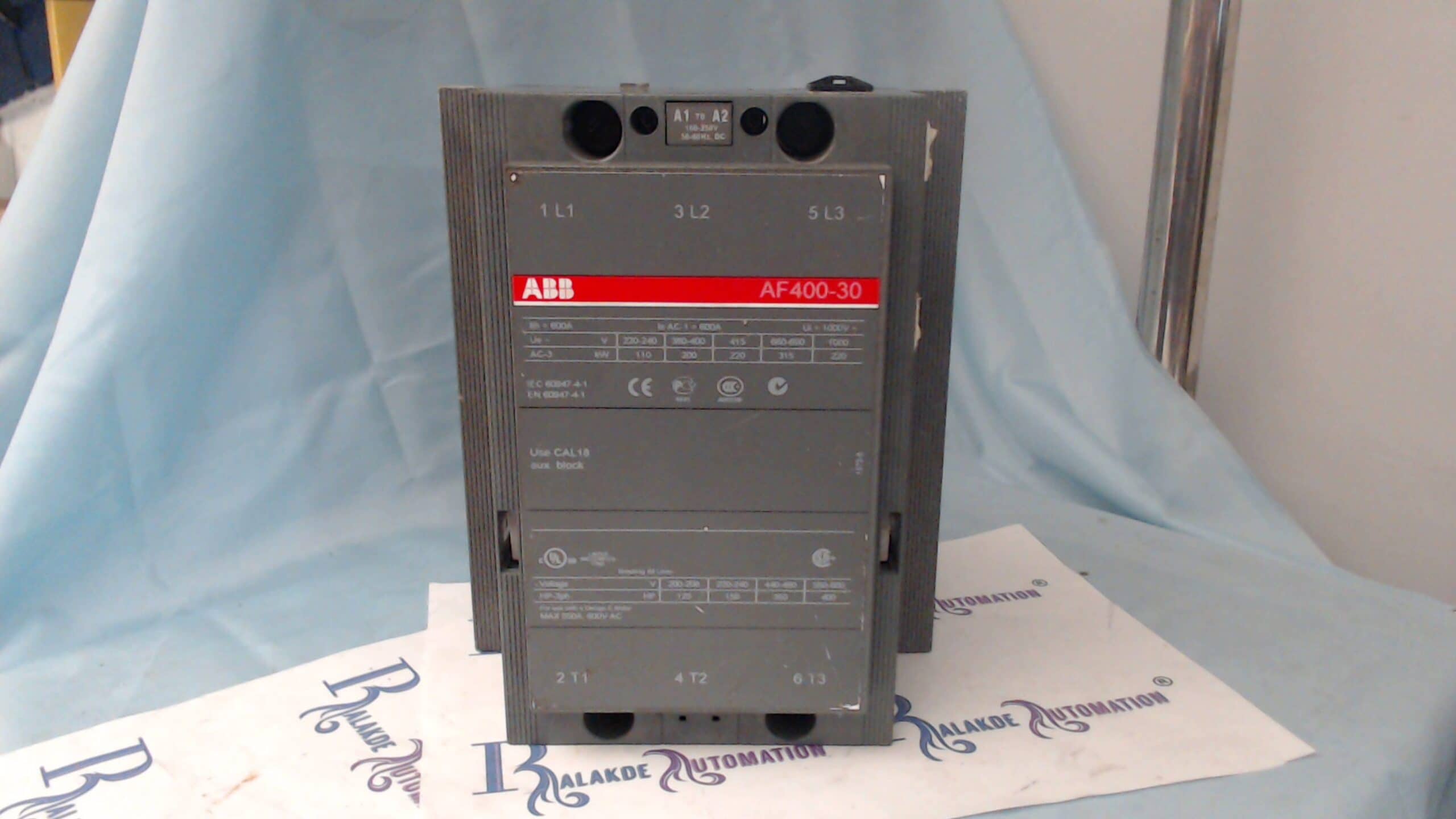 ABB Contactor AF400-30 100-250VDC Coil 550A 600V Used-0