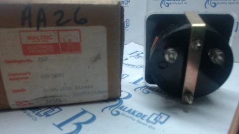 Waltric 0-30-180A direct amp meter circa 1984 lindsey electrical co. -8805